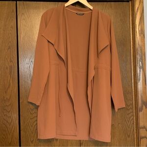 {SHEIN} Rust Open Front Jacket